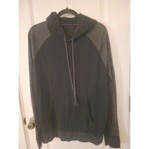 Women's Black and Gray Summer Loose Fit Hoodie by American Eagle size large